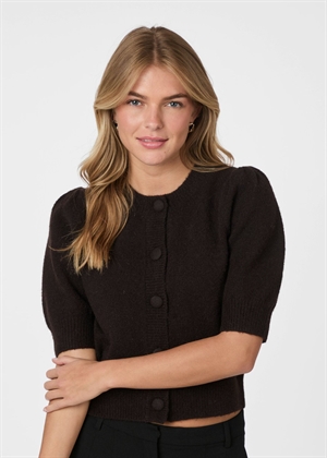 Trudy knit cardigan Dark Brown Neo Noir 